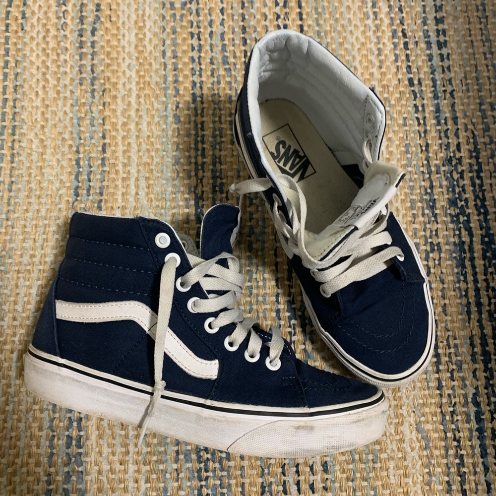 High top Vans-Navy blue